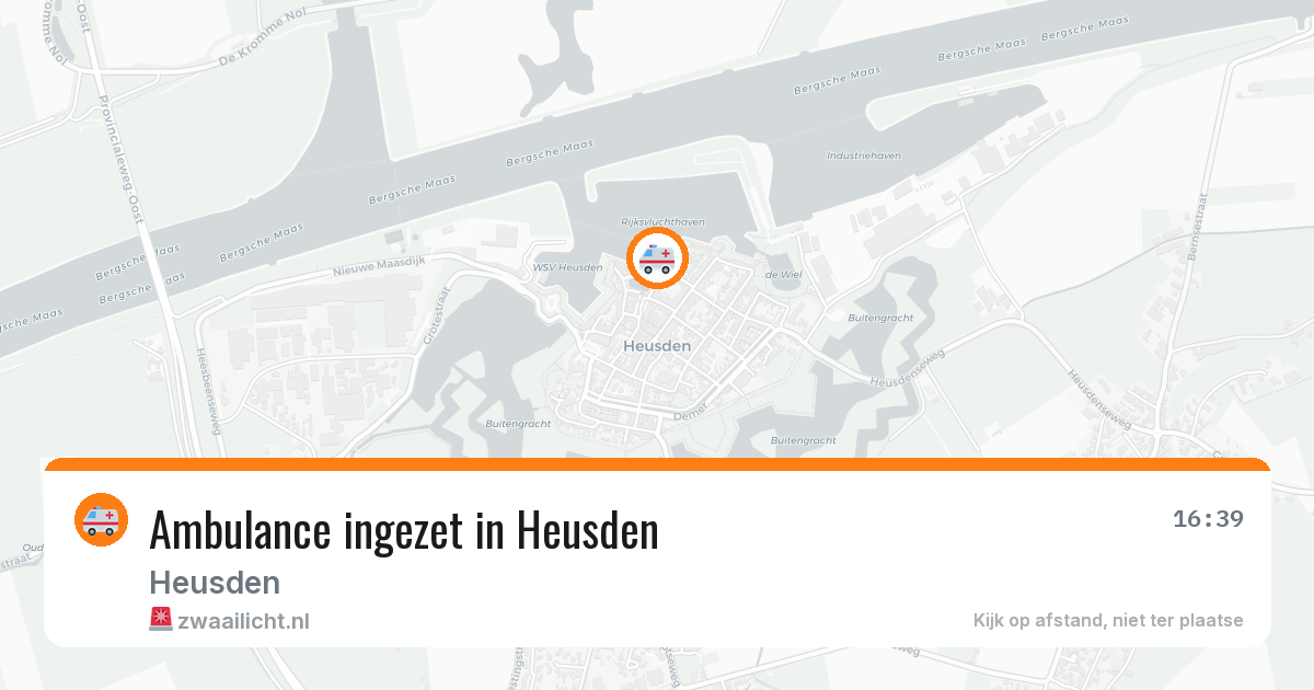 Ambulance ingezet in Heusden — 12 apr 2026