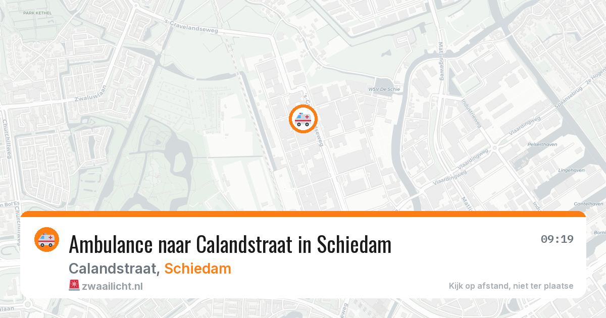Ambulance naar Calandstraat in Schiedam — 7 jun 2026