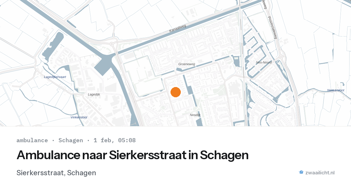 Ambulance naar Sierkersstraat in Schagen — 1 feb 2026