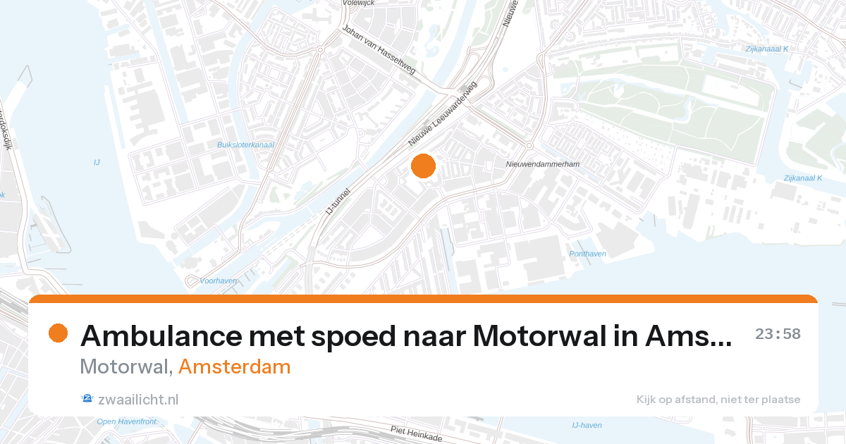 Ambulance met spoed naar Motorwal in Amsterdam — 31 jan 2026
