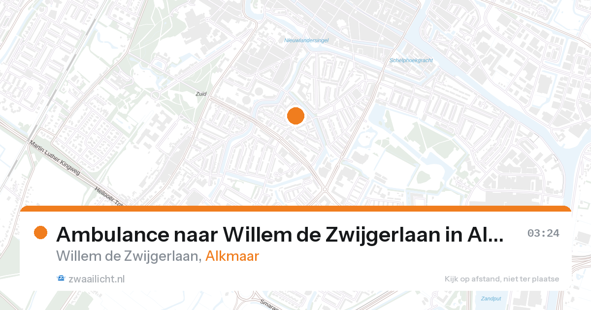 Ambulance naar Willem de Zwijgerlaan in Alkmaar — 28 aug 2026