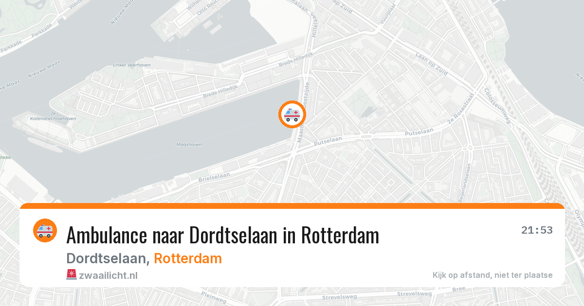 Ambulance naar Dordtselaan in Rotterdam — 20 mrt 2026