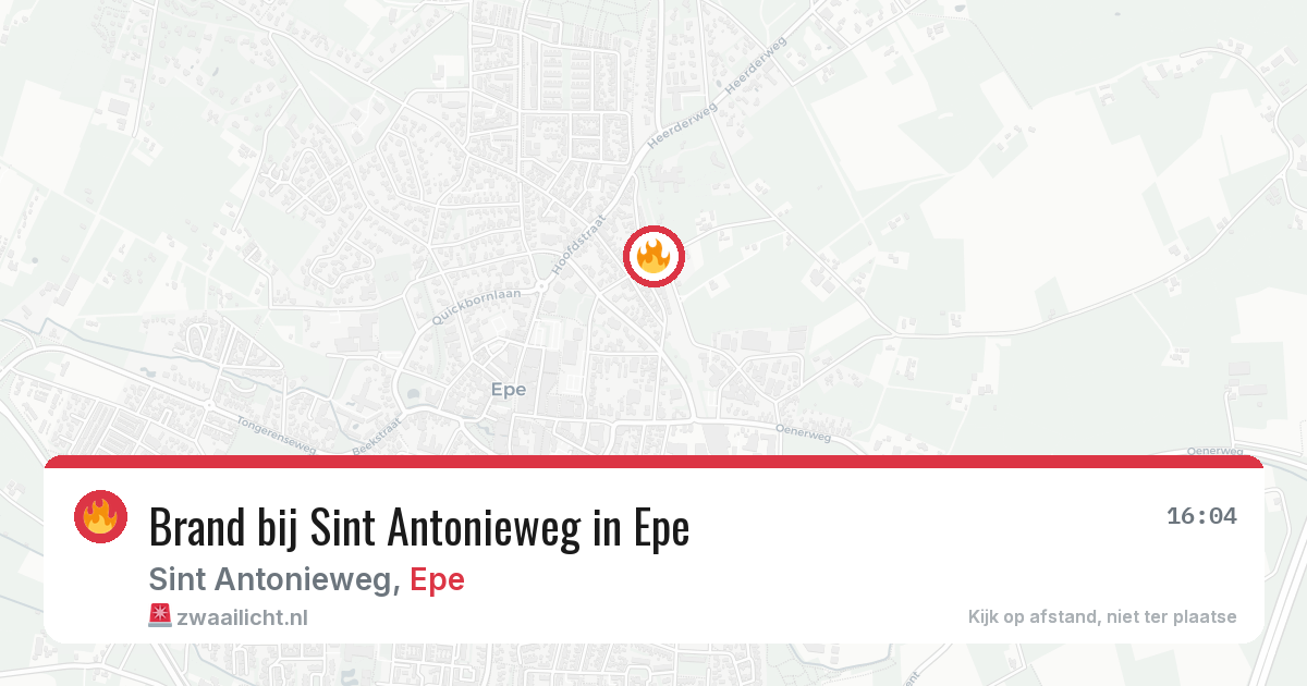 Brand bij Sint Antonieweg in Epe — 3 jul 2026
