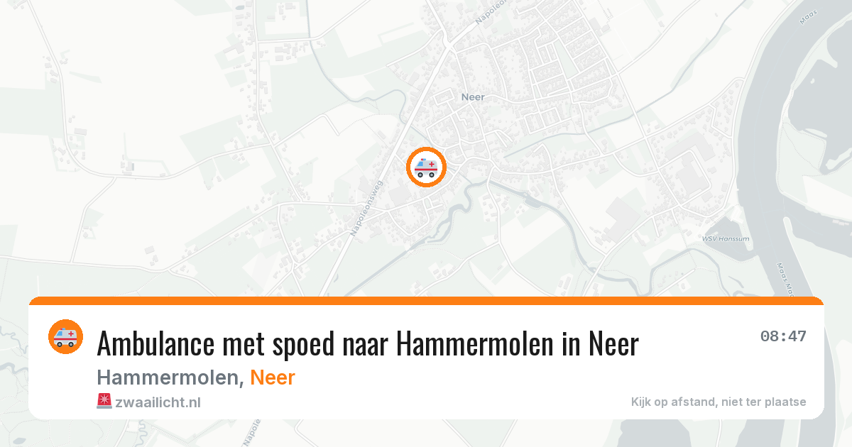 Ambulance met spoed naar Hammermolen in Neer — 27 jun 2026