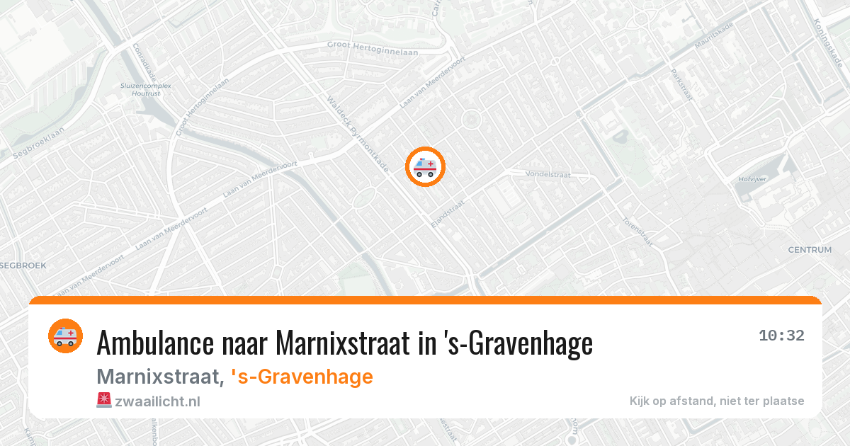 Ambulance naar Marnixstraat in 's-Gravenhage — 18 jun 2026