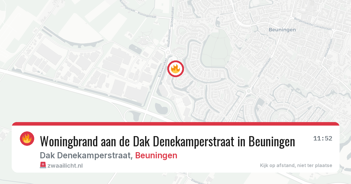 Woningbrand aan de Dak Denekamperstraat in Beuningen — 3 feb 2026