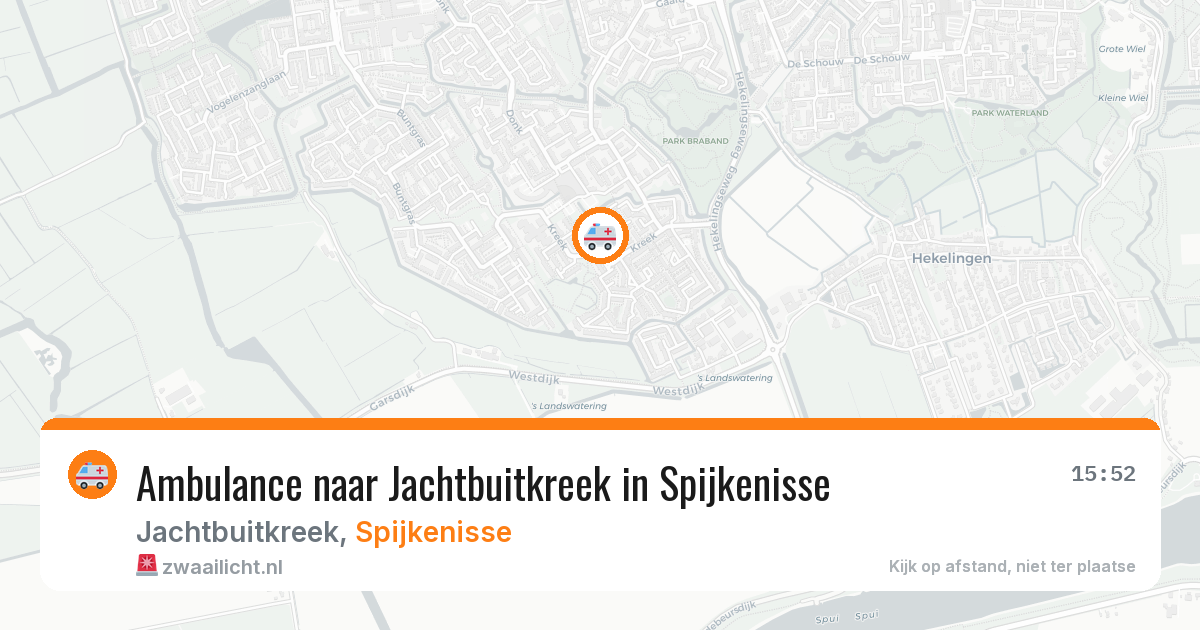Ambulance naar Jachtbuitkreek in Spijkenisse — 5 mei 2026
