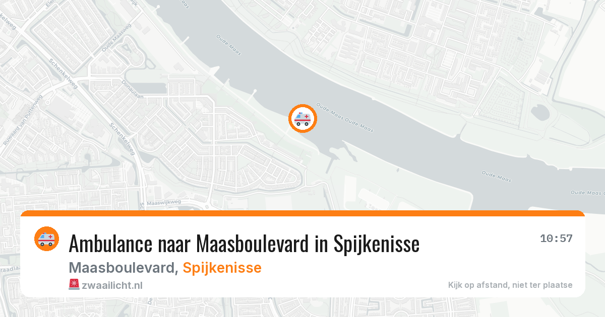 Ambulance naar Maasboulevard in Spijkenisse — 1 aug 2026