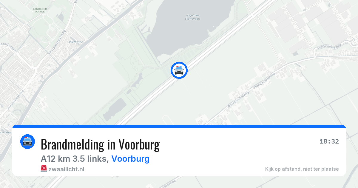 Brandmelding in Voorburg — 30 mrt 2026
