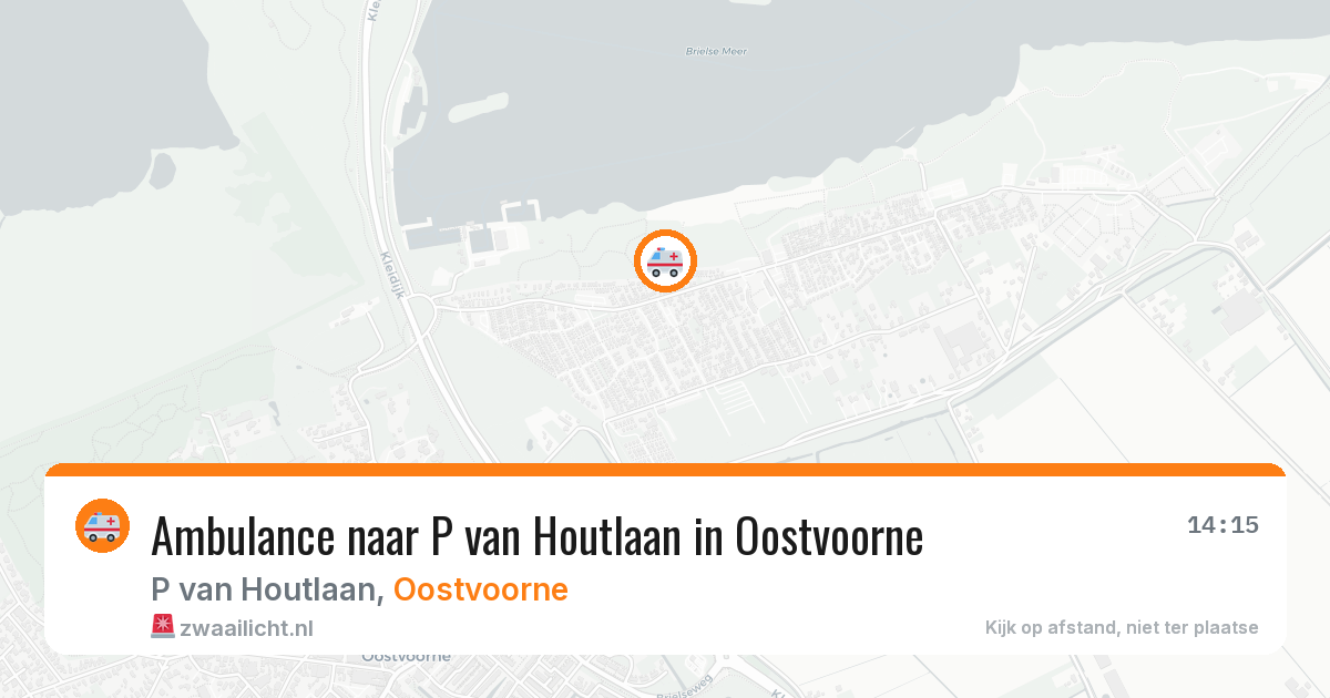 Ambulance naar P van Houtlaan in Oostvoorne — 3 jul 2026
