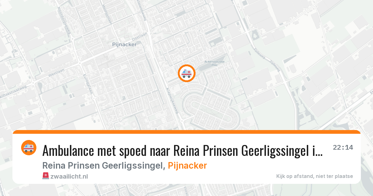 Ambulance met spoed naar Reina Prinsen Geerligssingel in Pijnacker — 5 mei 2026