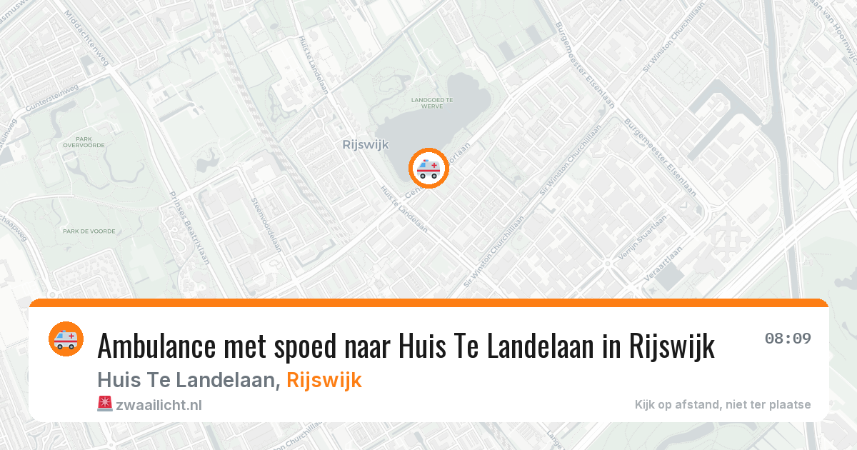 Ambulance met spoed naar Huis Te Landelaan in Rijswijk — 18 mrt 2026