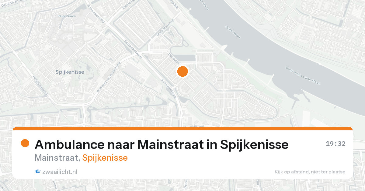 Ambulance naar Mainstraat in Spijkenisse — 21 aug 2026