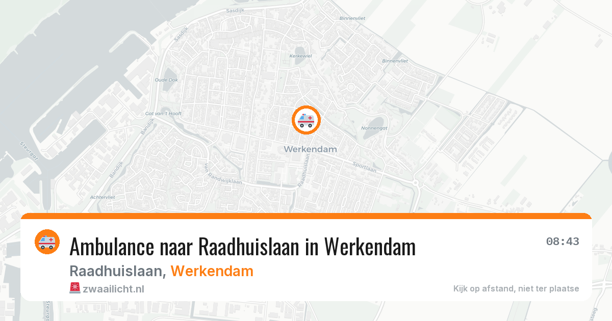 Ambulance naar Raadhuislaan in Werkendam — 29 mei 2026