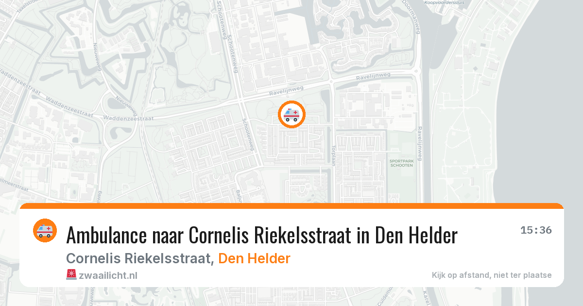 Ambulance naar Cornelis Riekelsstraat in Den Helder — 19 mei 2026