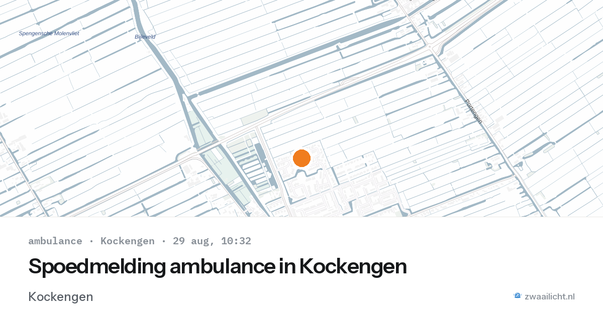 Spoedmelding ambulance in Kockengen — 29 aug 2026