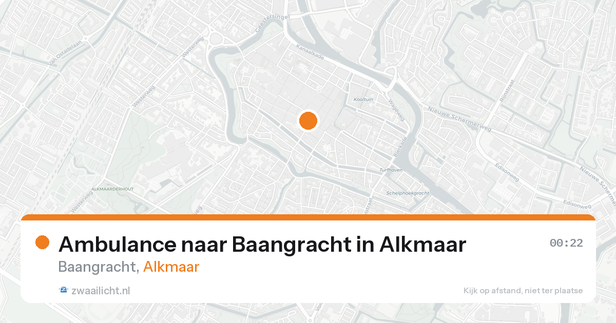 Ambulance naar Baangracht in Alkmaar — 7 feb 2026