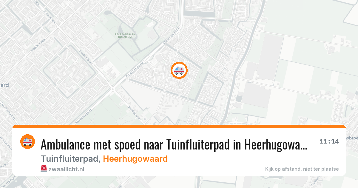 Ambulance met spoed naar Tuinfluiterpad in Heerhugowaard — 7 apr 2026