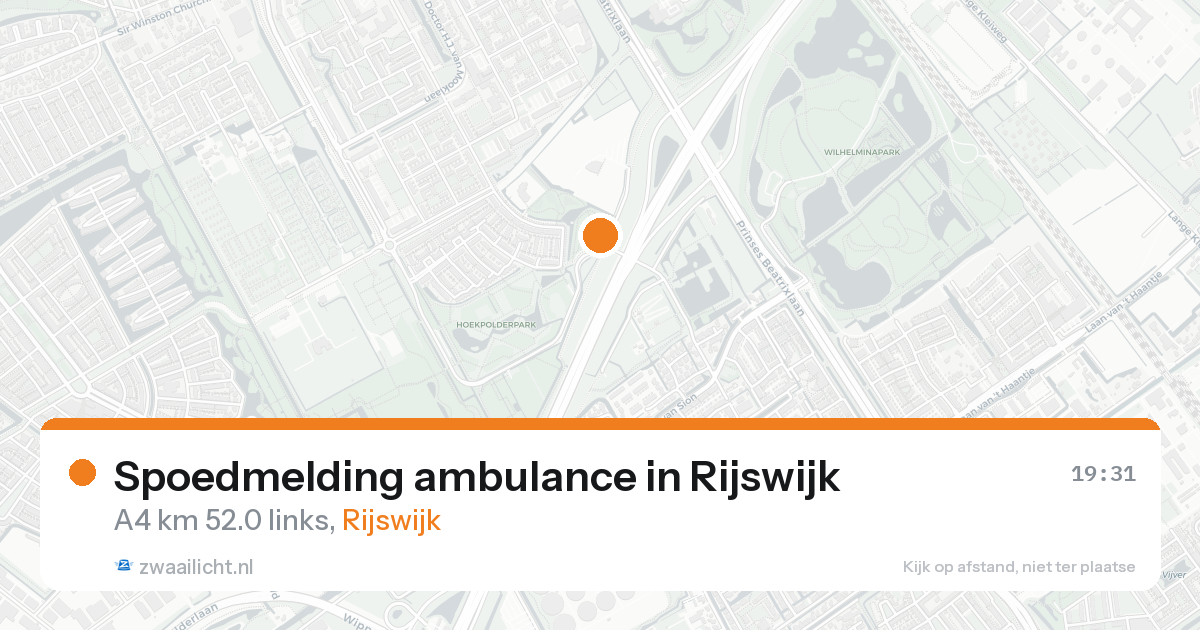 Spoedmelding ambulance in Rijswijk — 24 aug 2026