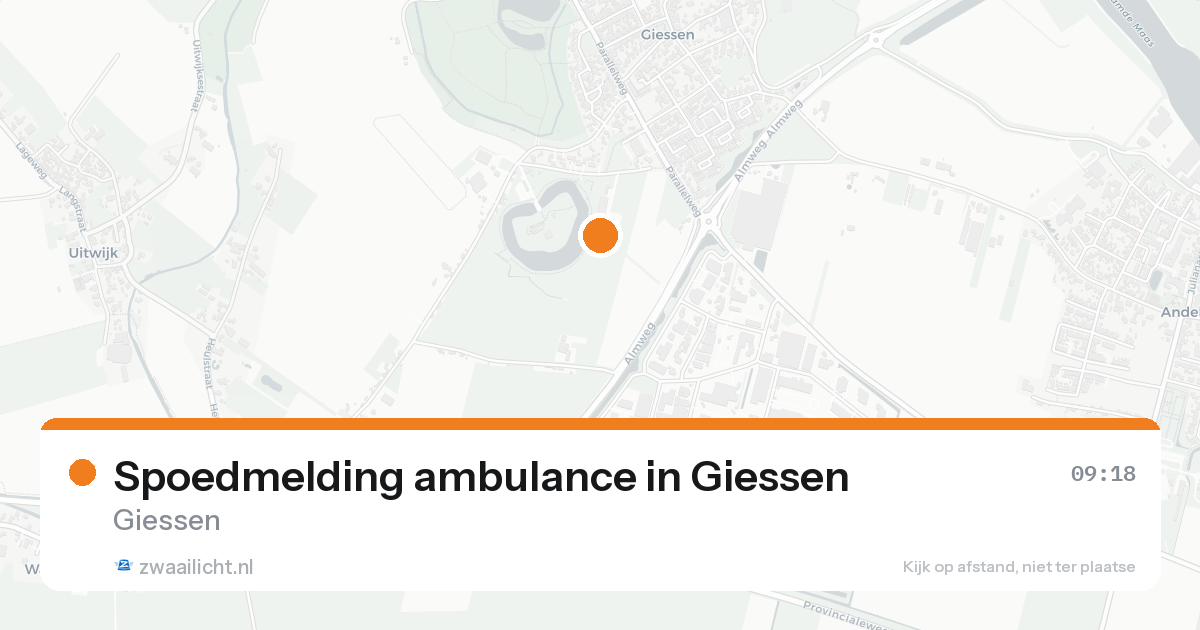 Spoedmelding ambulance in Giessen — 18 aug 2026