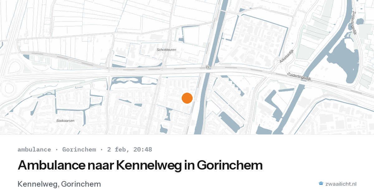 Ambulance naar Kennelweg in Gorinchem — 2 feb 2026
