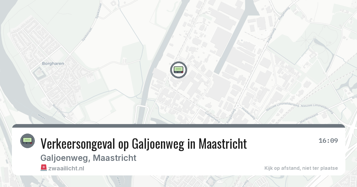 Verkeersongeval op Galjoenweg in Maastricht — 9 apr 2026