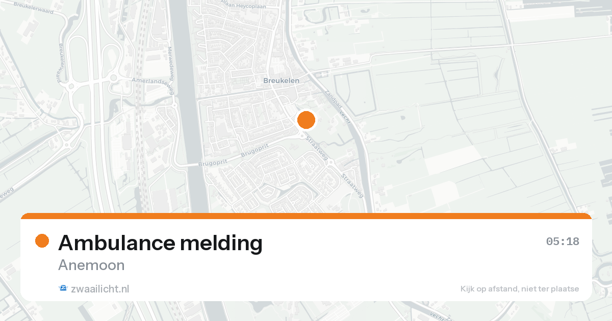Ambulance melding — 18 mei 2026