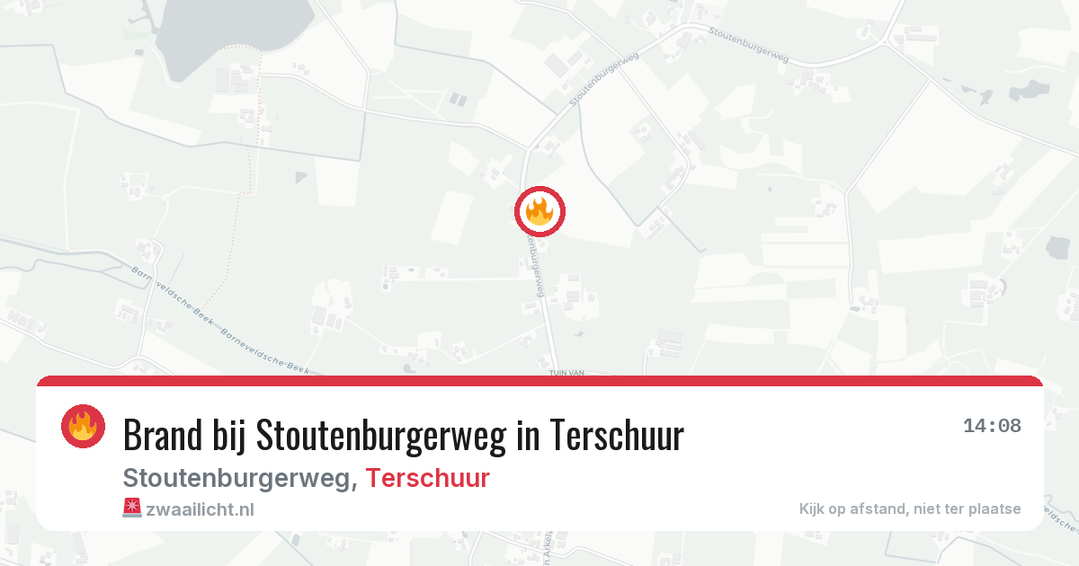 Brand bij Stoutenburgerweg in Terschuur — 6 mrt 2026