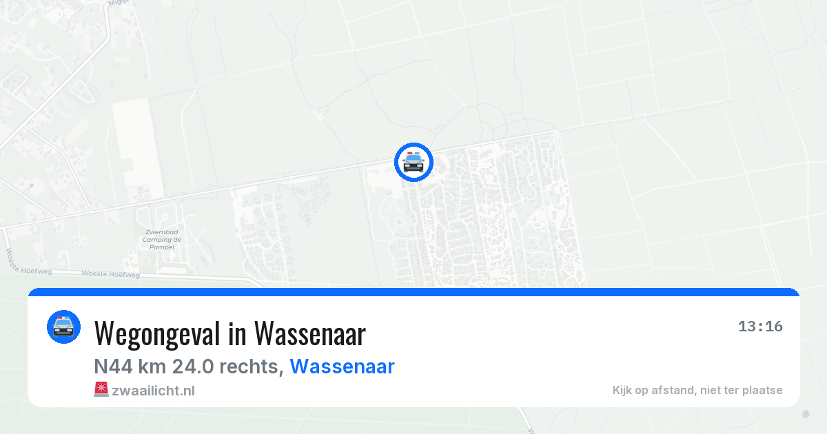 Wegongeval in Wassenaar — 23 jan 2026