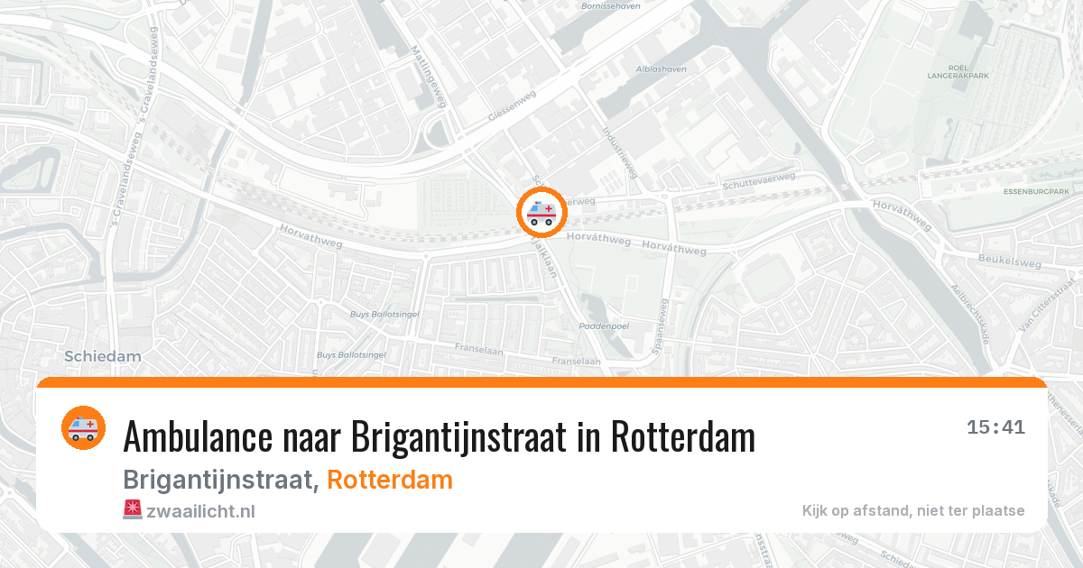 Ambulance naar Brigantijnstraat in Rotterdam — 12 mei 2026