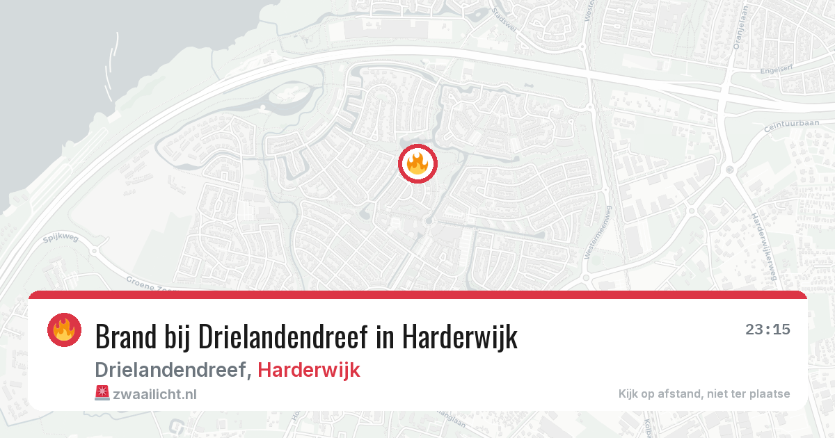 Brand bij Drielandendreef in Harderwijk — 6 jul 2026