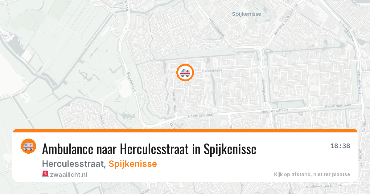 Ambulance naar Herculesstraat in Spijkenisse — 6 jun 2026