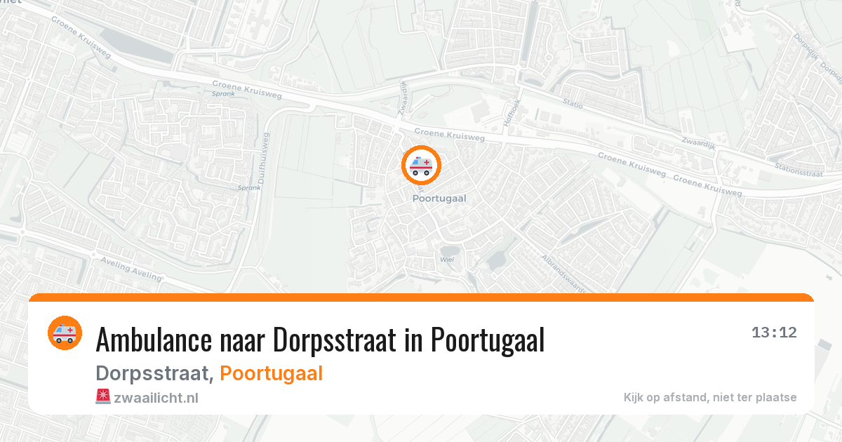 Ambulance naar Dorpsstraat in Poortugaal — 17 jun 2026