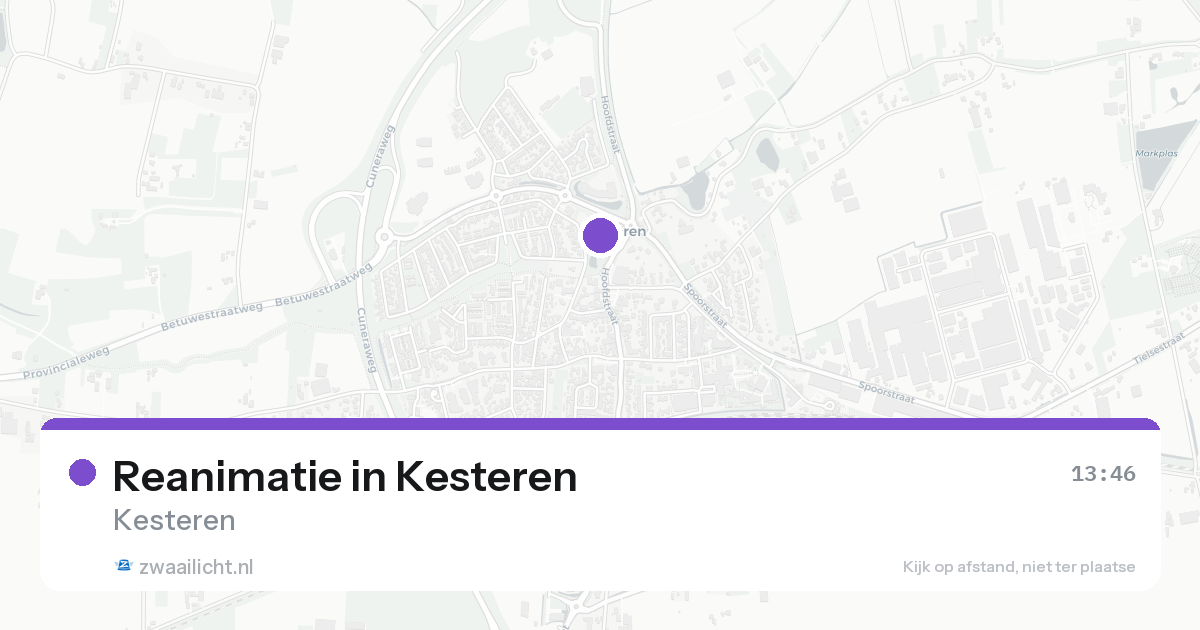Reanimatie in Kesteren — 17 aug 2026