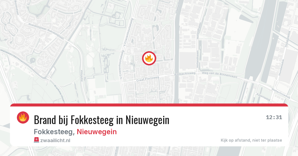 Brand bij Fokkesteeg in Nieuwegein — 26 mei 2026