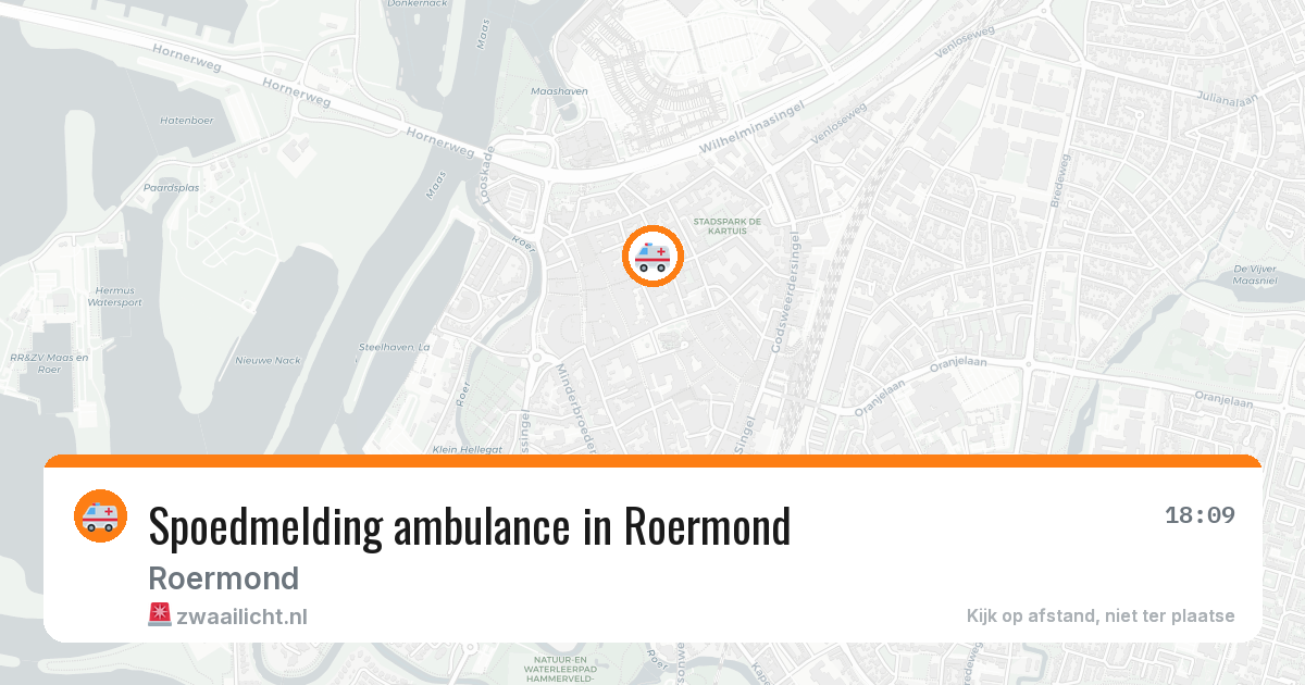 Spoedmelding ambulance in Roermond — 27 apr 2026