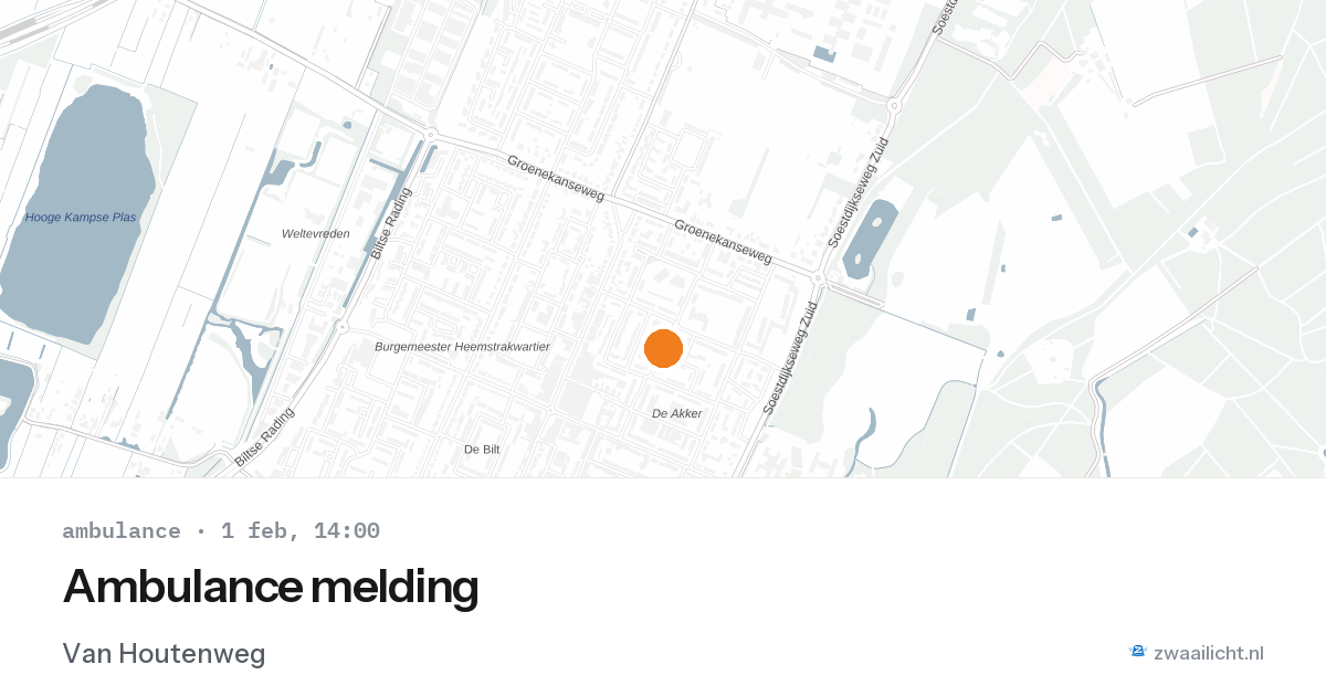 Ambulance melding — 1 feb 2026