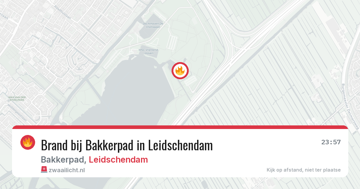 Brand bij Bakkerpad in Leidschendam — 25 jun 2026