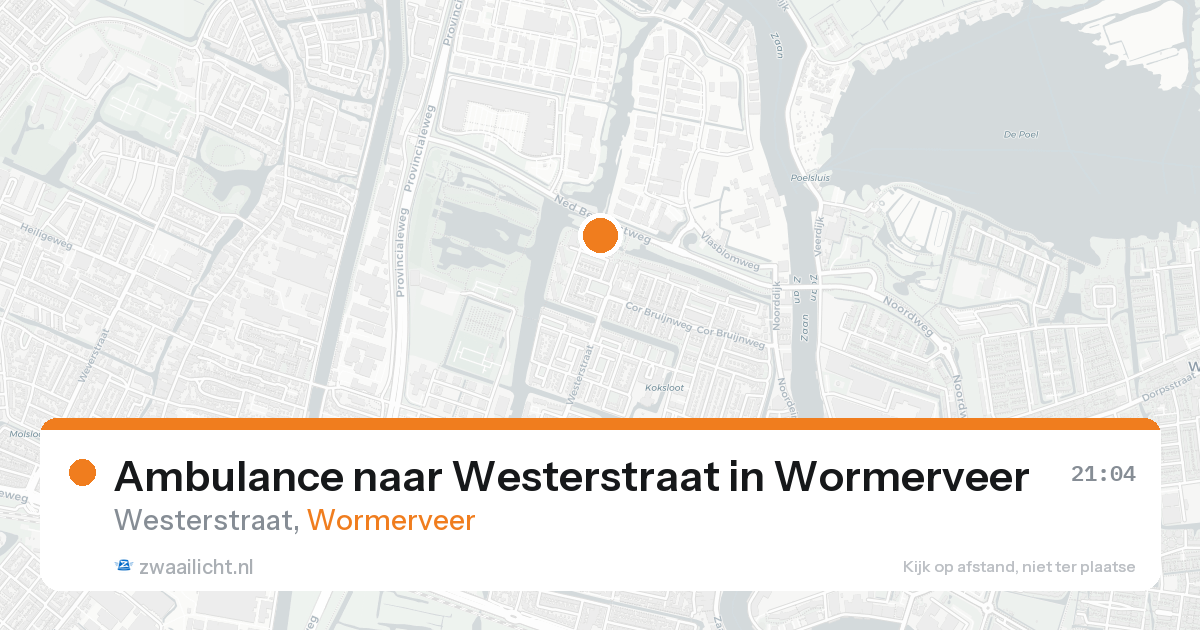 Ambulance naar Westerstraat in Wormerveer — 7 jun 2026