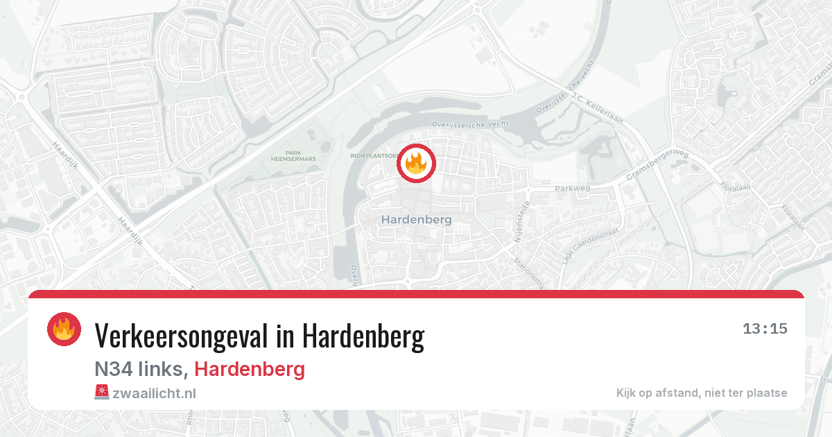 Verkeersongeval in Hardenberg — 27 jun 2026