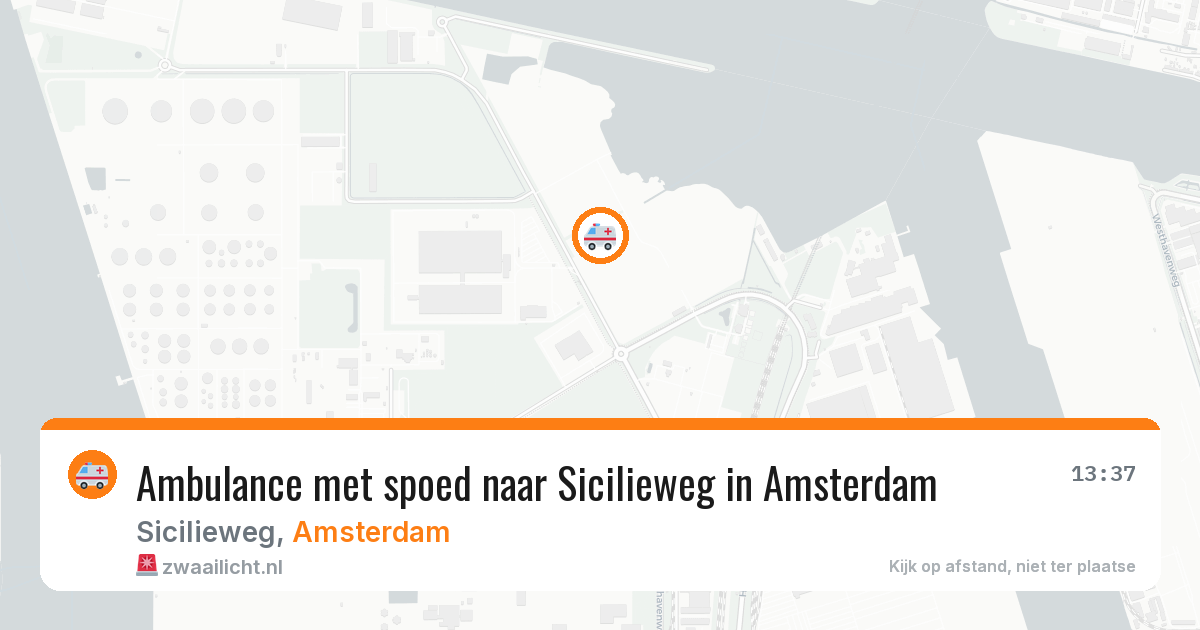 Ambulance met spoed naar Sicilieweg in Amsterdam — 18 jun 2026