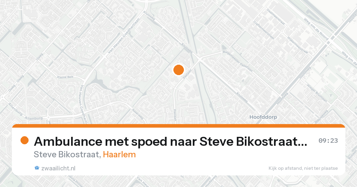 Ambulance met spoed naar Steve Bikostraat in Haarlem — 7 feb 2026
