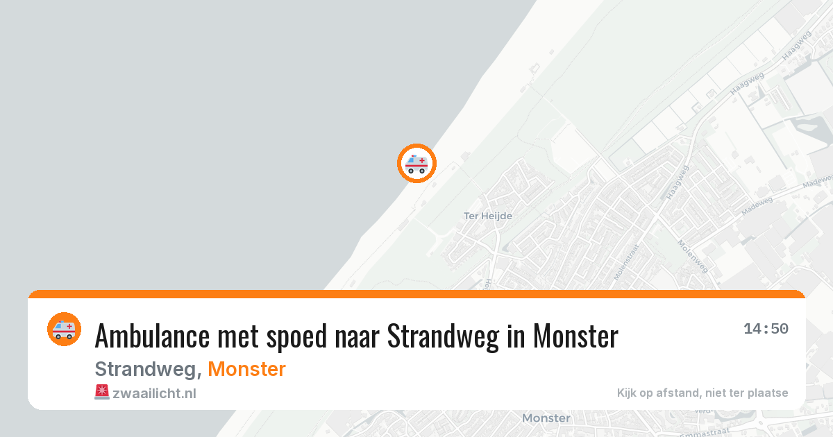 Ambulance met spoed naar Strandweg in Monster — 27 apr 2026