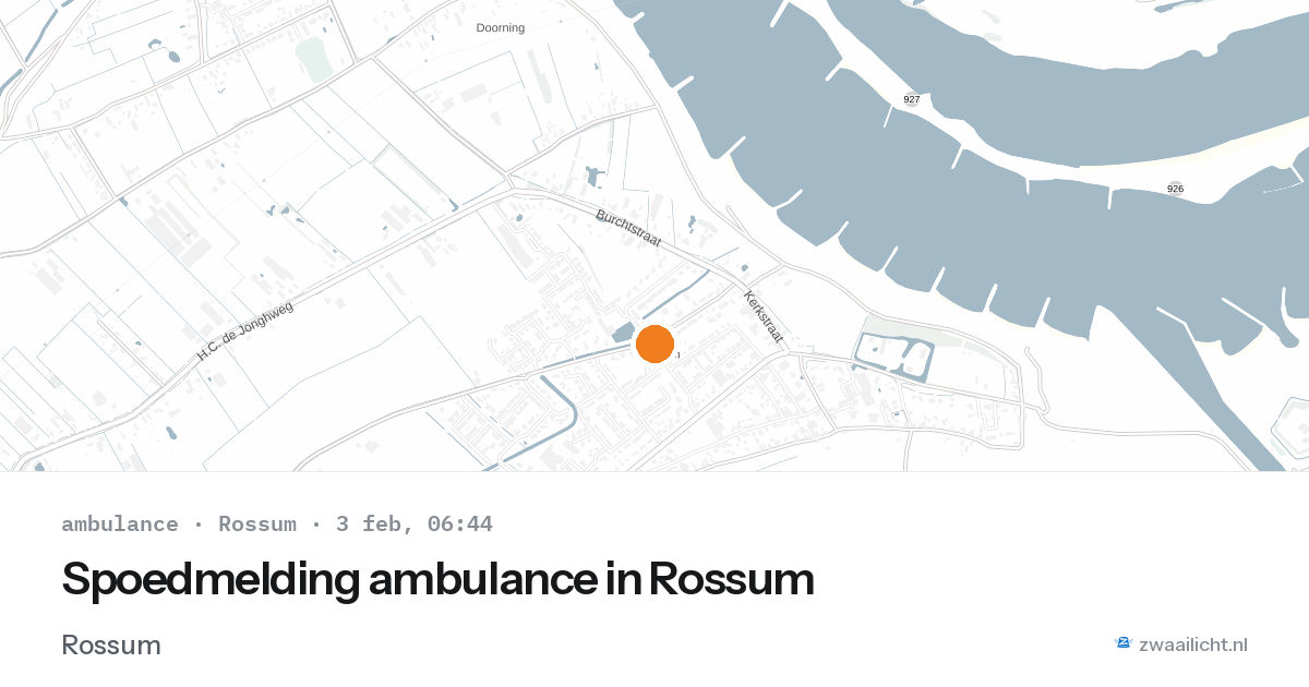 Spoedmelding ambulance in Rossum — 3 feb 2026