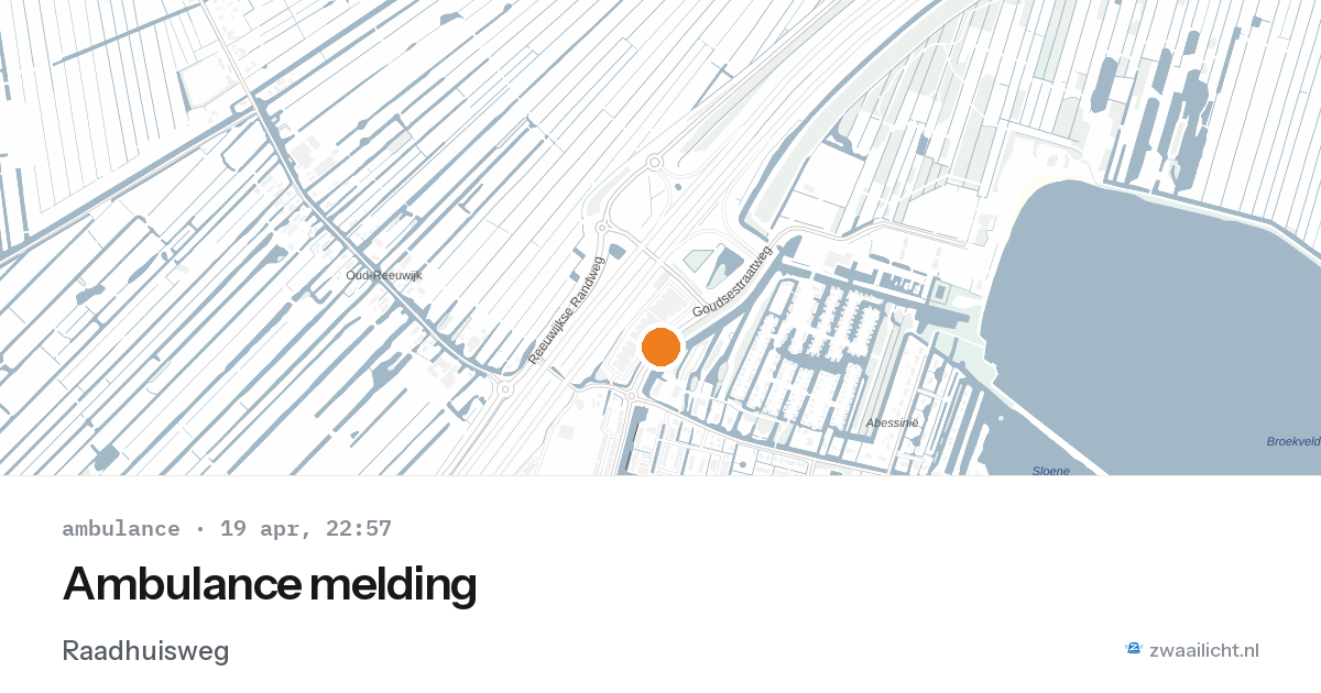Ambulance melding — 19 apr 2026