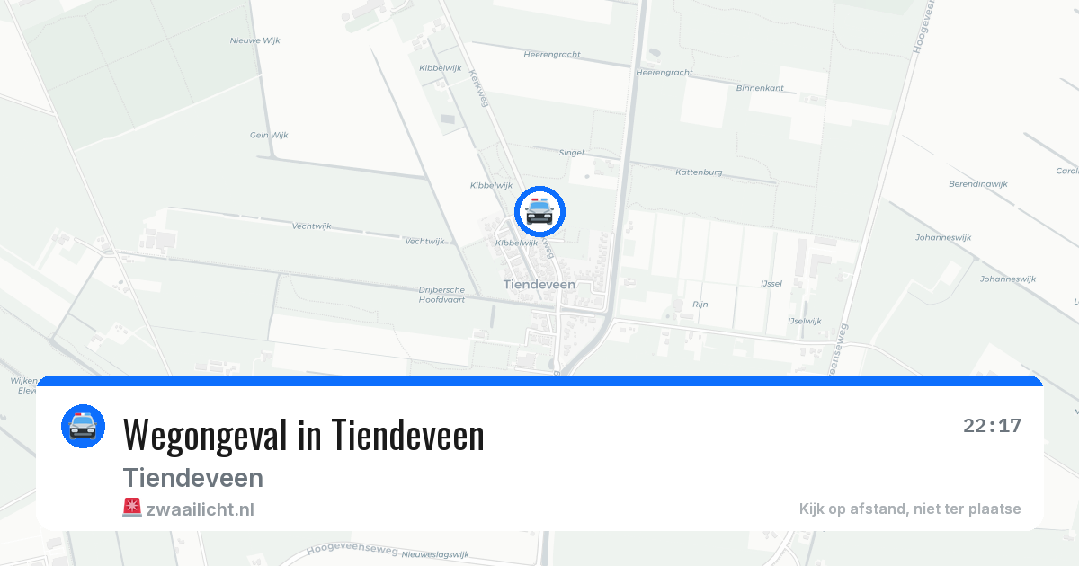 Wegongeval in Tiendeveen — 28 jan 2026