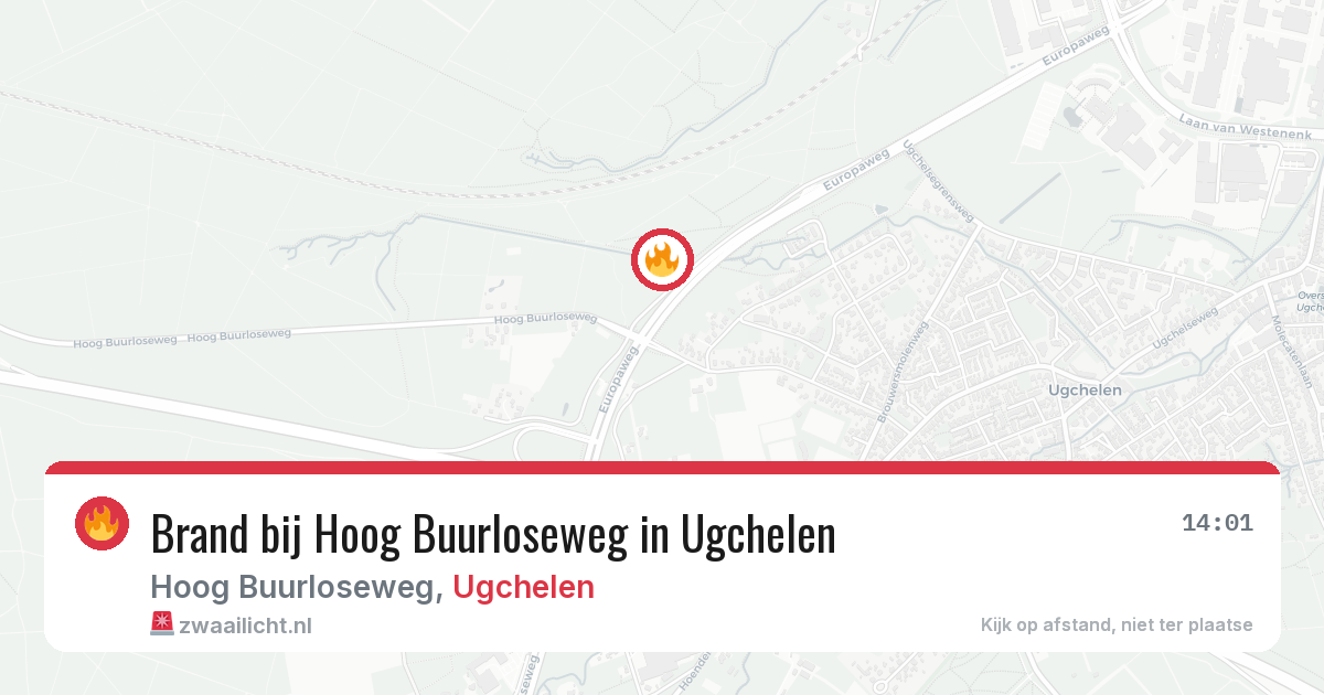 Brand bij Hoog Buurloseweg in Ugchelen — 10 mei 2026