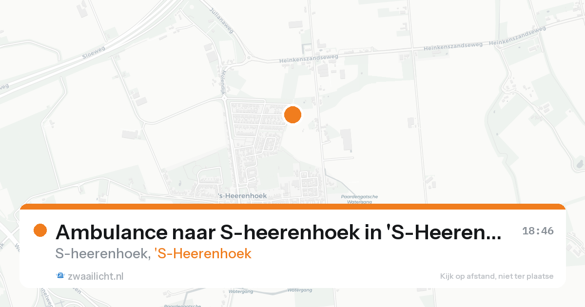 Ambulance naar S-heerenhoek in 'S-Heerenhoek — 16 aug 2026