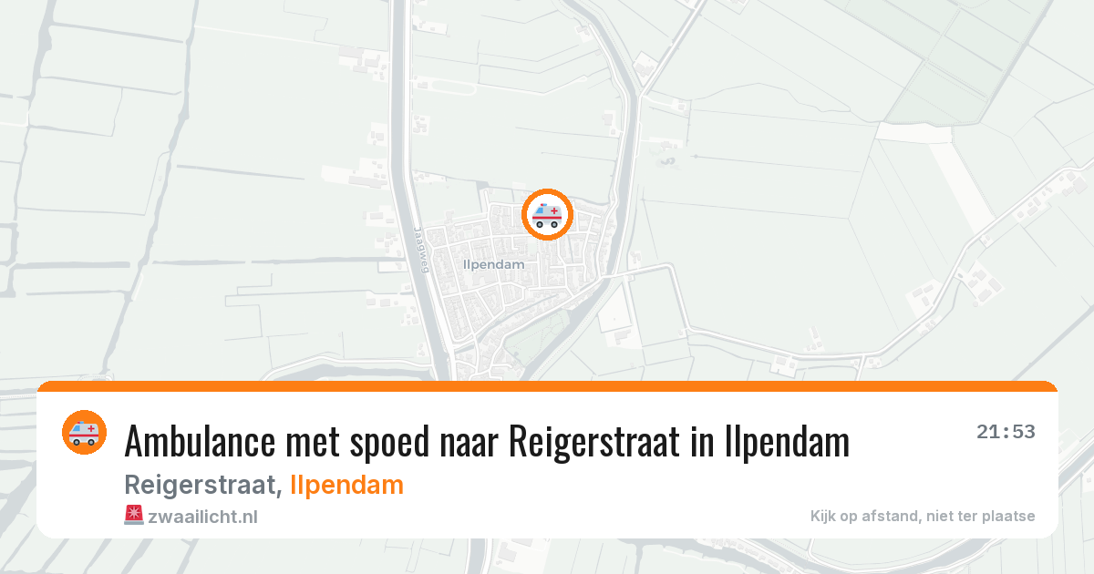Ambulance met spoed naar Reigerstraat in Ilpendam — 17 jan 2026