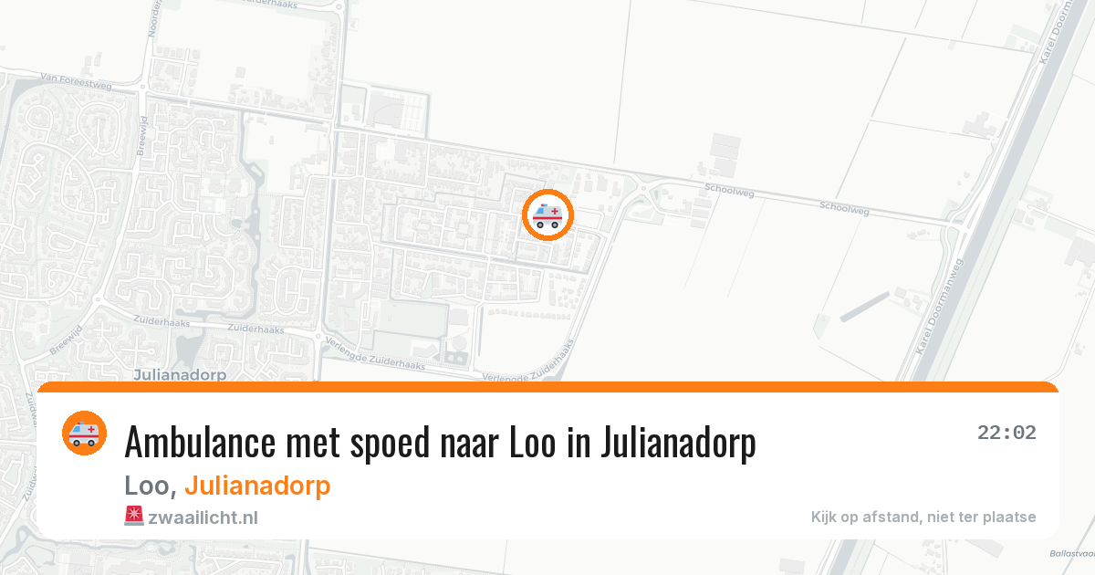Ambulance met spoed naar Loo in Julianadorp — 3 feb 2026